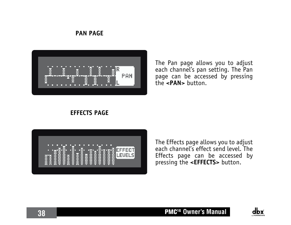 Preset1 | dbx PMC16 User Manual | Page 44 / 64