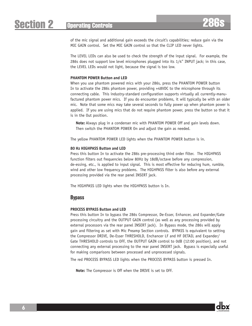 286s | dbx 286s User Manual | Page 10 / 28