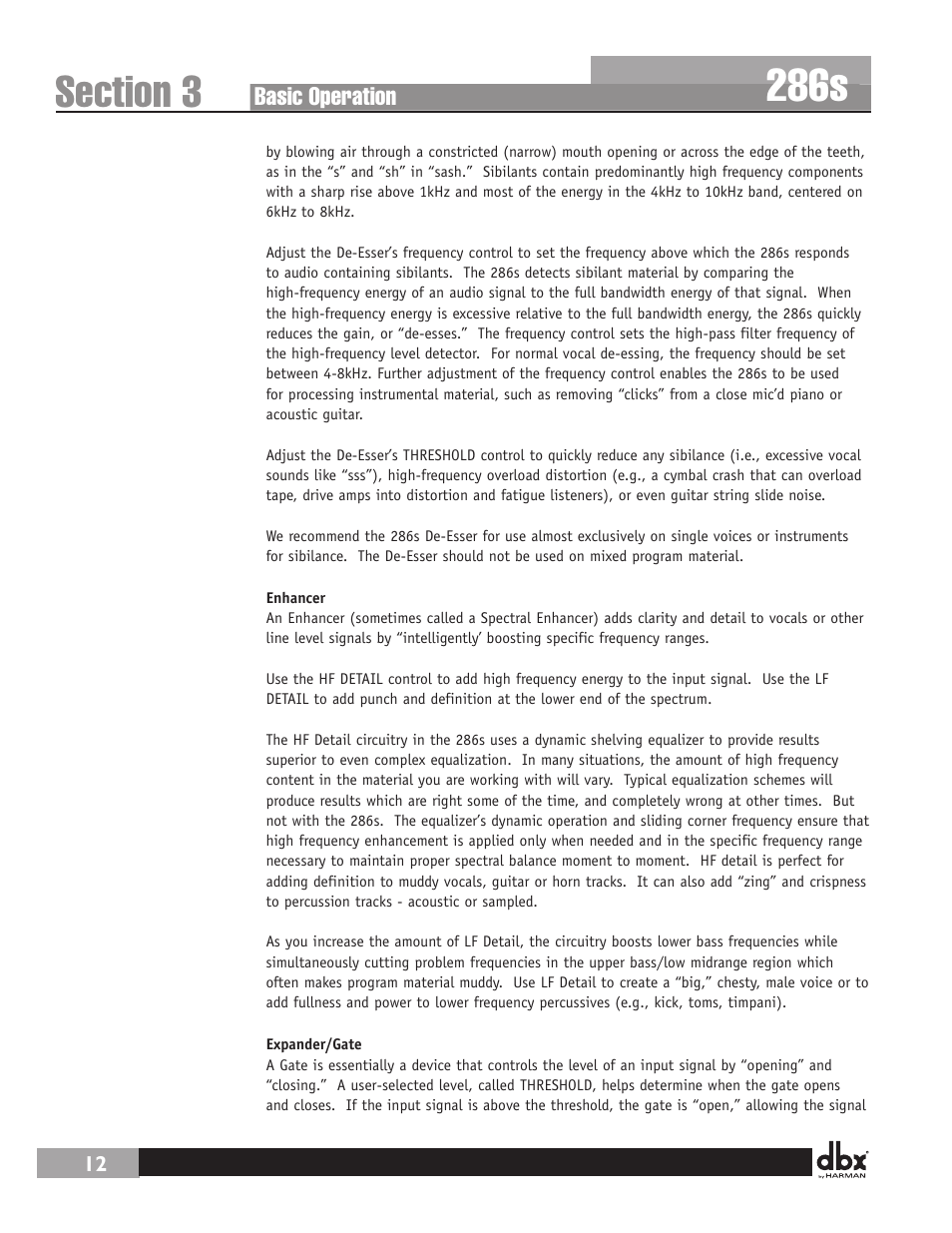 286s | dbx 286s User Manual | Page 16 / 28