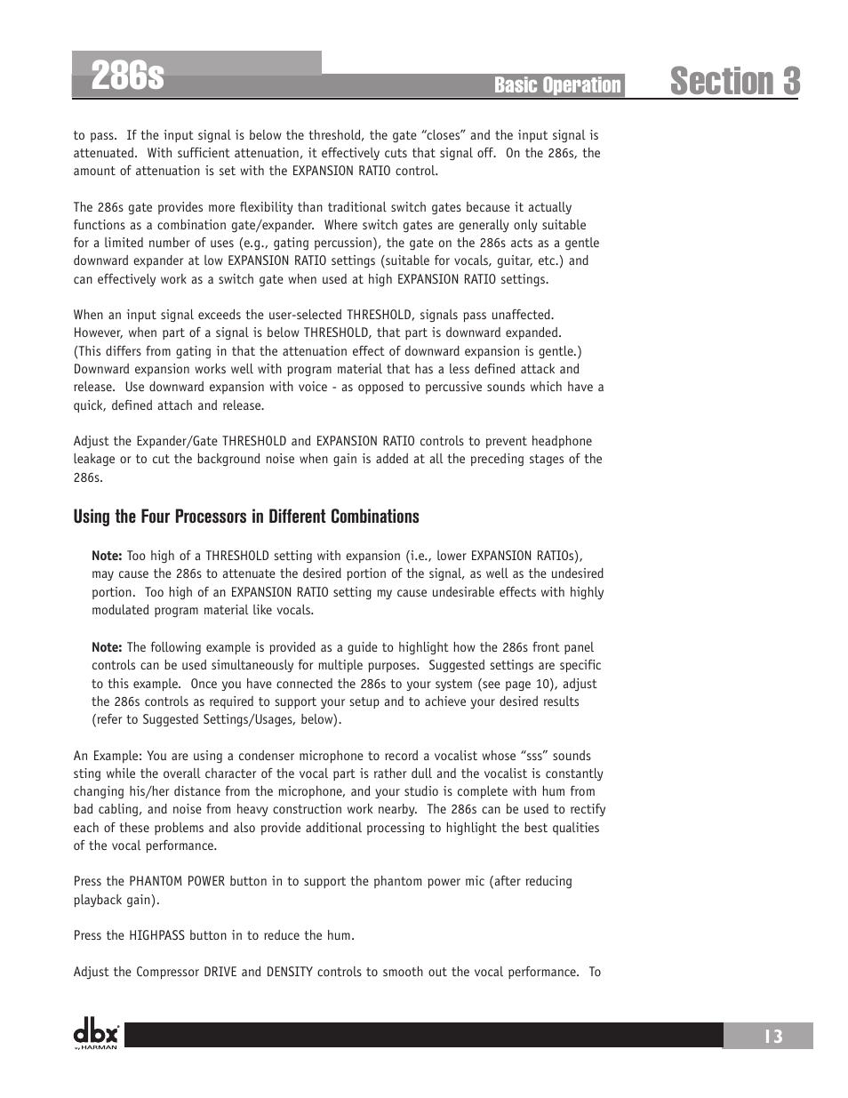 286s | dbx 286s User Manual | Page 17 / 28