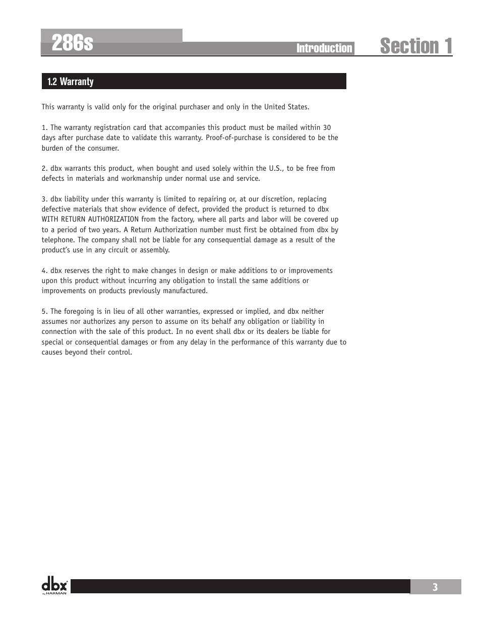 286s | dbx 286s User Manual | Page 7 / 28