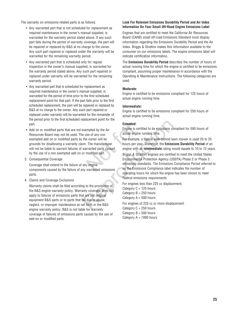Not for reproduction | Brute 2800 PSI Pressure Washer User Manual | Page 25 / 56