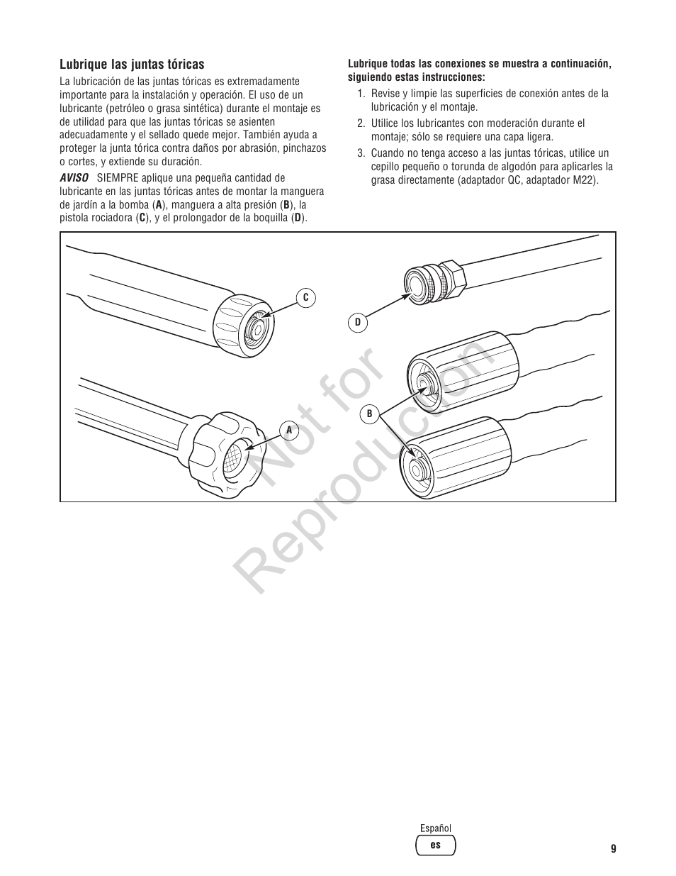 Not for reproduction | Brute 2200 PSI Pressure Washer User Manual | Page 37 / 56