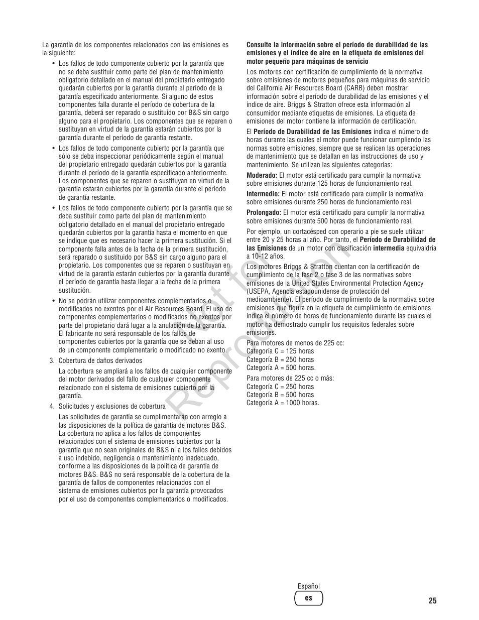 Not for reproduction | Brute 2200 PSI Pressure Washer User Manual | Page 53 / 56