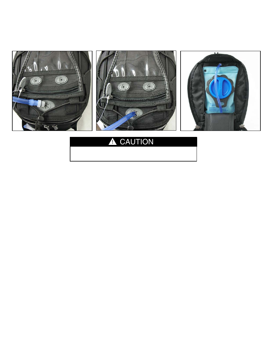 Caution | Dowco Power Sports Fastrax Hydration Bladder User Manual | Page 2 / 2