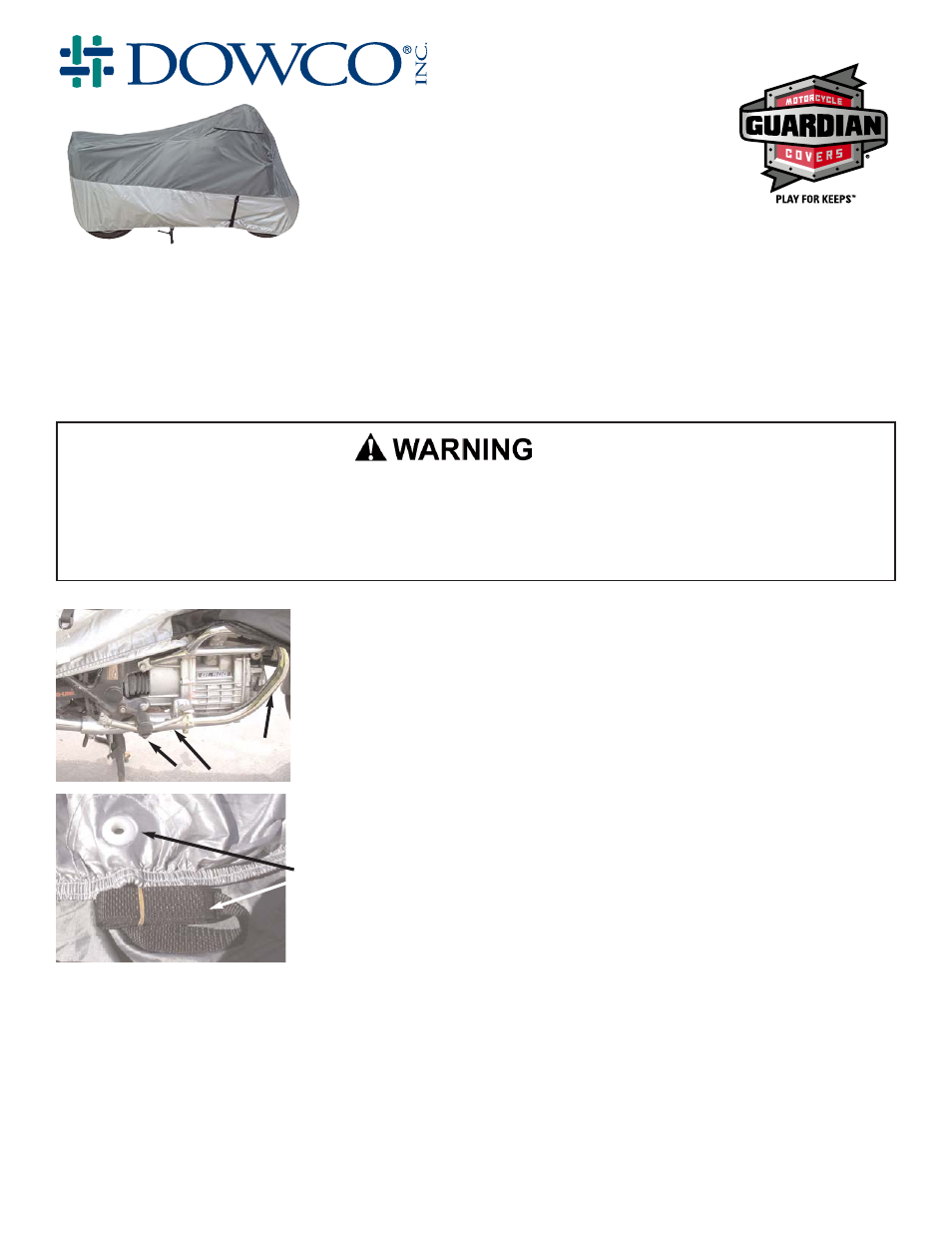 Dowco Power Sports Guardian UltraLite Plus User Manual | 1 page