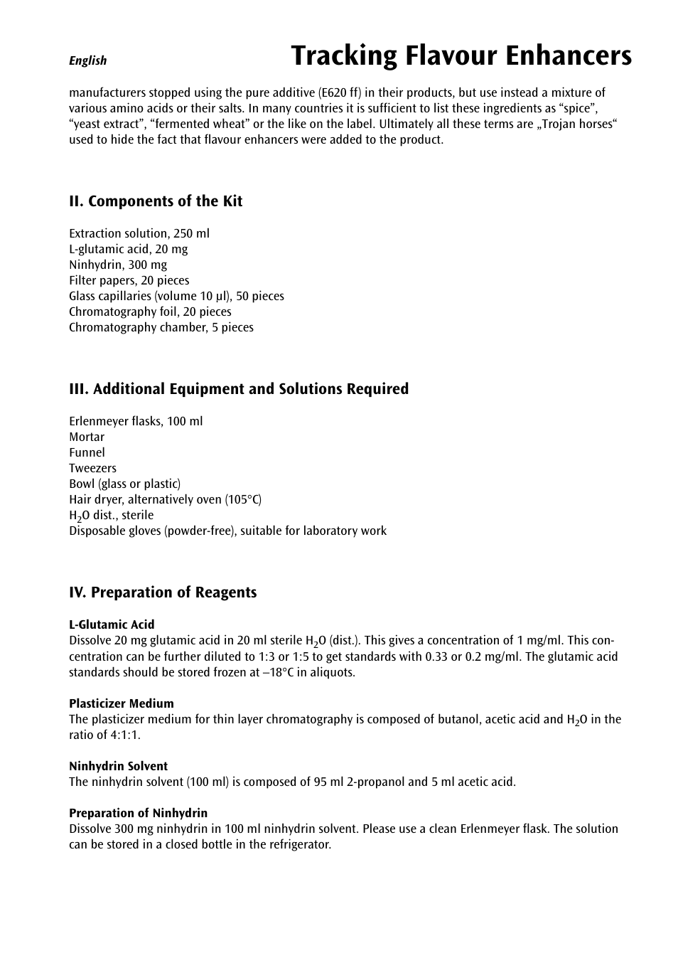 Tracking flavour enhancers | 3B Scientific Experiment Set - On the Trail of Flavour Enhancers Brand new and topical-versatile in classroom situations User Manual | Page 5 / 48