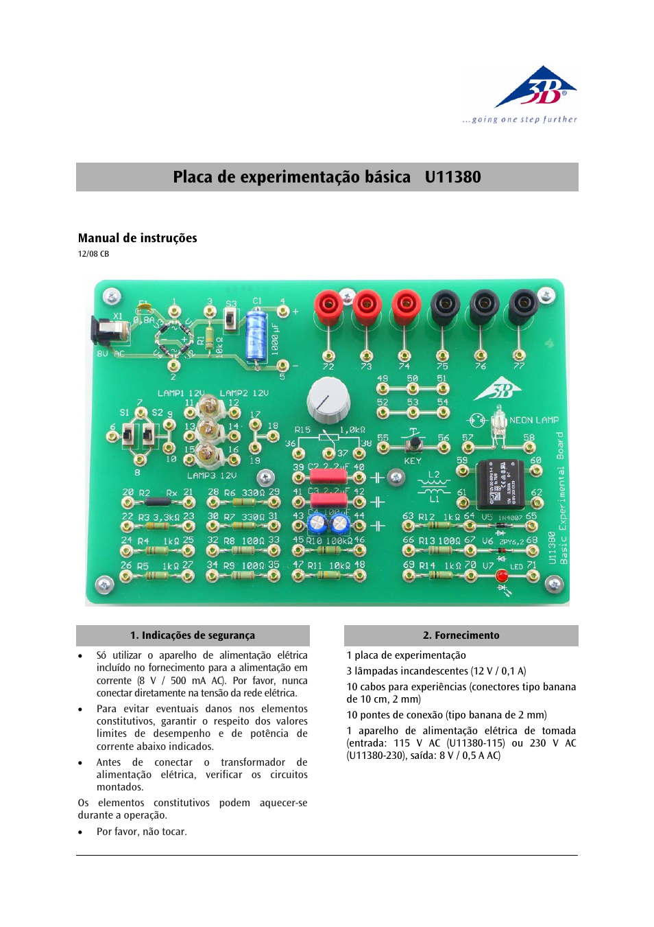 3b scientific, Physics | 3B Scientific Basic Experiment Board (115 V, 50__60 Hz) User Manual | Page 21 / 24