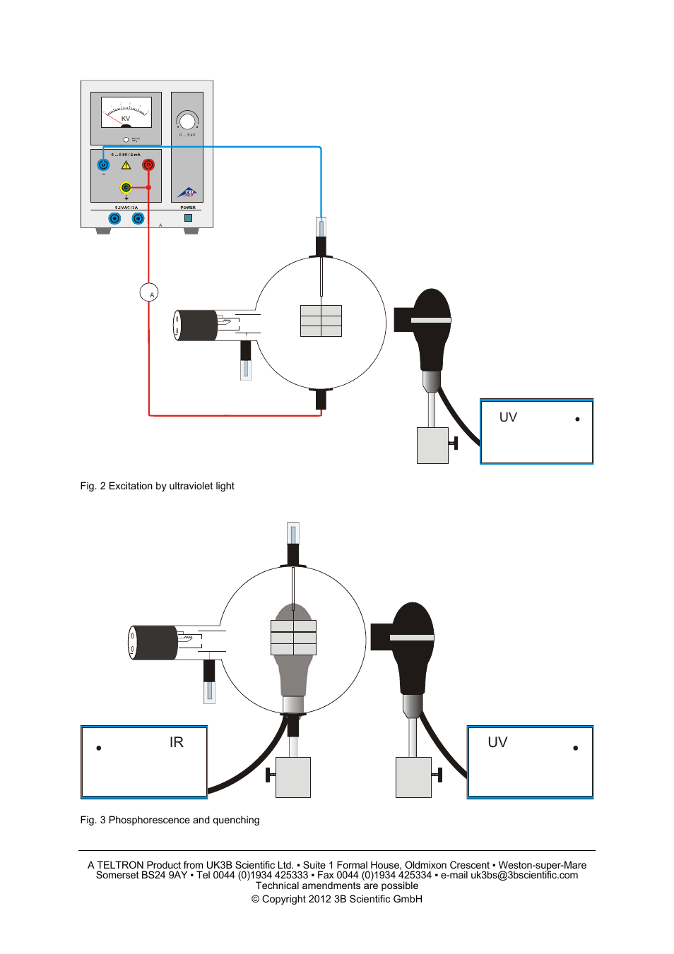 Ir uv | 3B Scientific Teltron Luminescence Tube D User Manual | Page 4 / 4