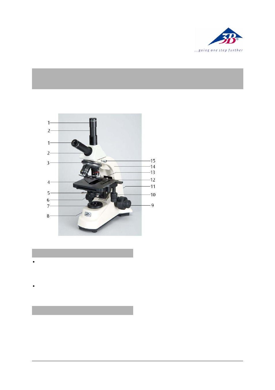 3B Scientific Monocular Microscope Model 400 with Vertical Viewing User Manual | 4 pages