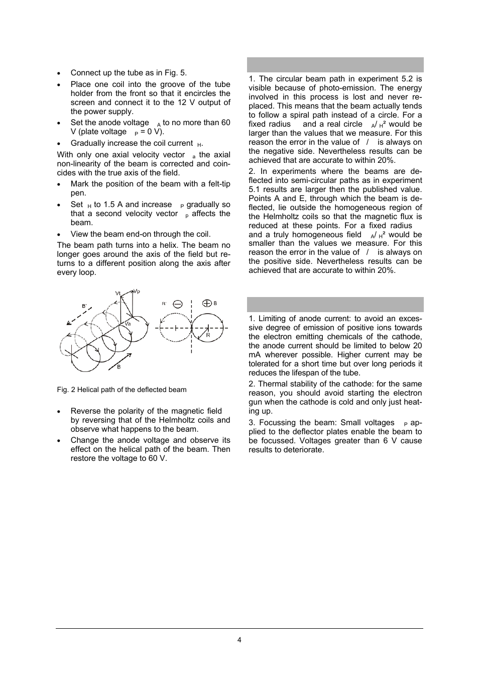 3B Scientific Teltron Dual Beam Tube S User Manual | Page 4 / 6