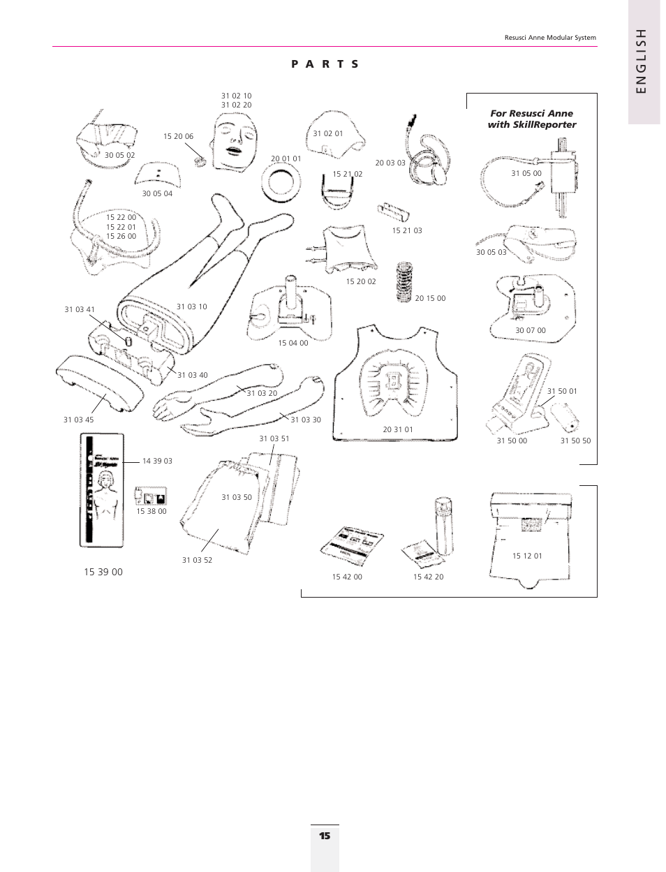 English | 3B Scientific Resusci Anne CPR Torso User Manual | Page 13 / 73