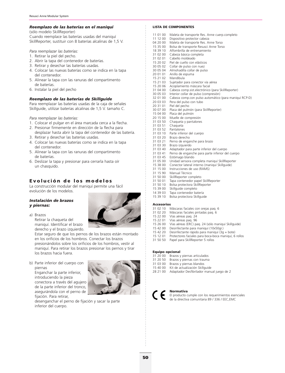 3B Scientific Resusci Anne CPR Torso User Manual | Page 48 / 73