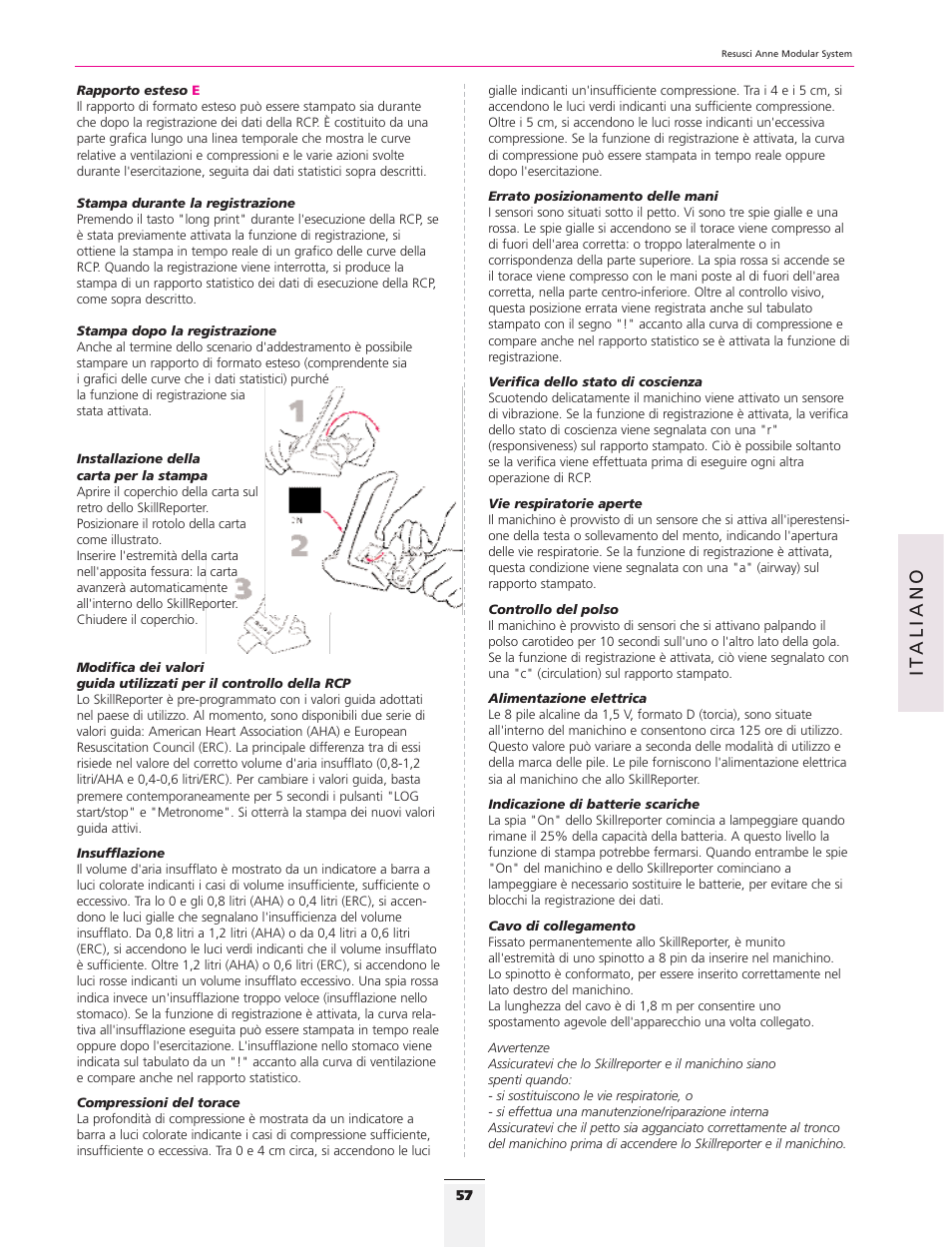 It aliano | 3B Scientific Resusci Anne CPR Torso User Manual | Page 55 / 73