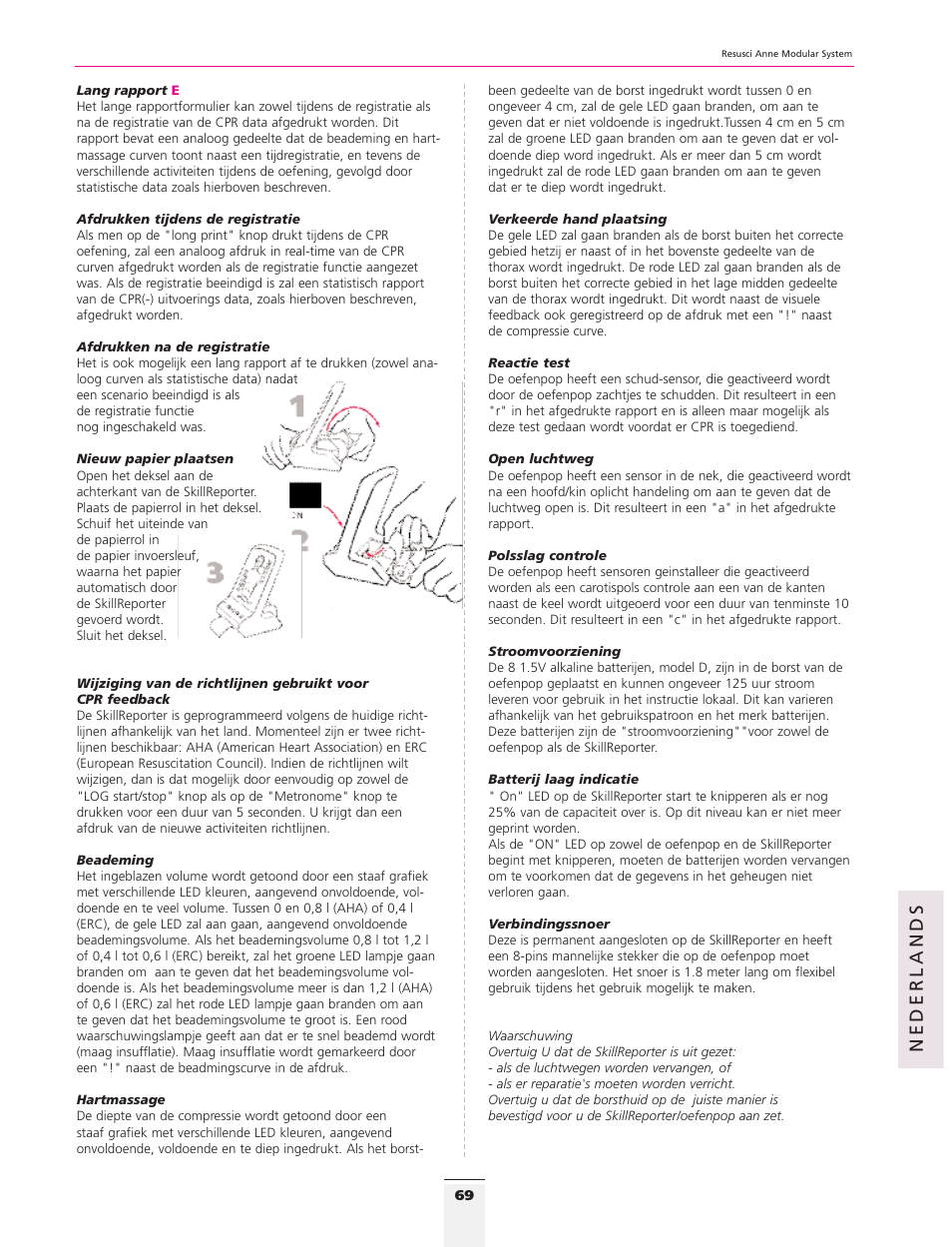 Nederlands | 3B Scientific Resusci Anne CPR Torso User Manual | Page 67 / 73