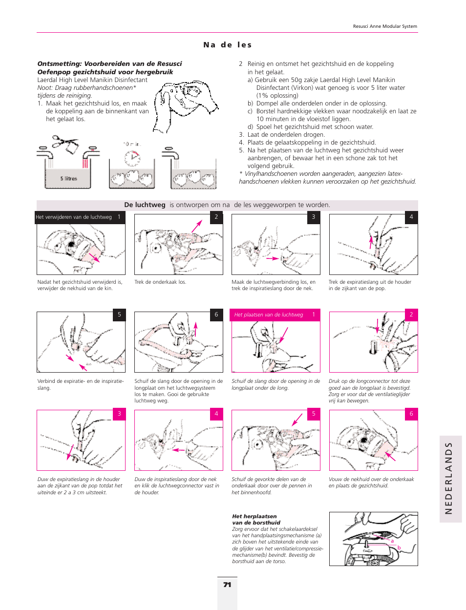 Nederlands | 3B Scientific Resusci Anne CPR Torso User Manual | Page 69 / 73