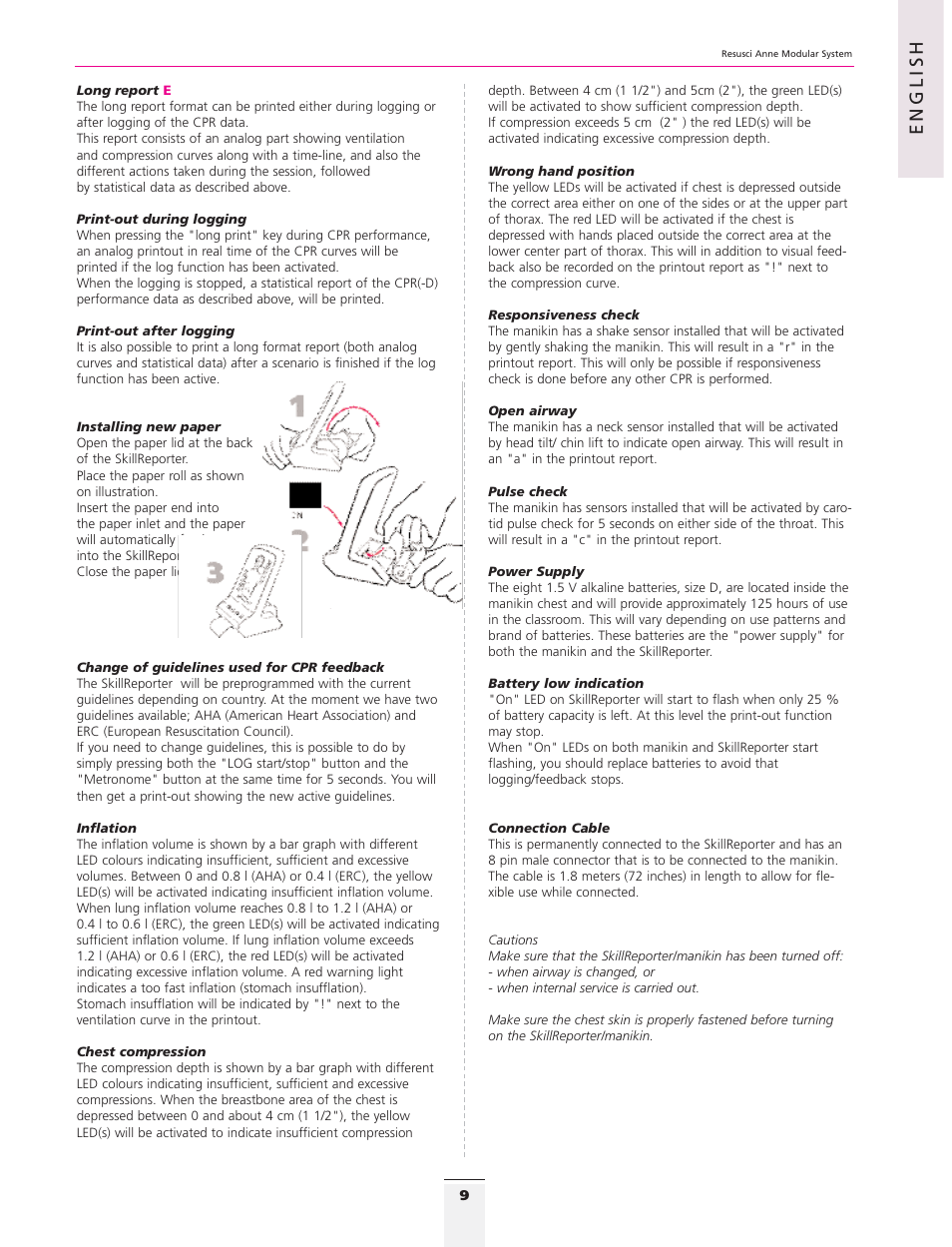 English | 3B Scientific Resusci Anne CPR Torso User Manual | Page 7 / 73