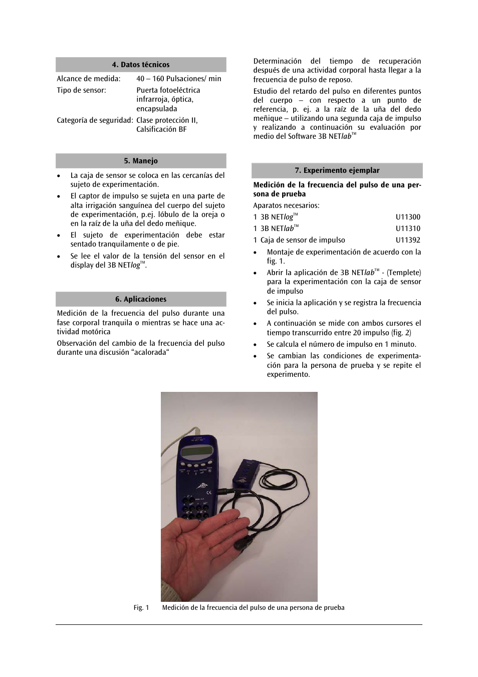 3B Scientific Human Pulse Sensor Box User Manual | Page 18 / 24