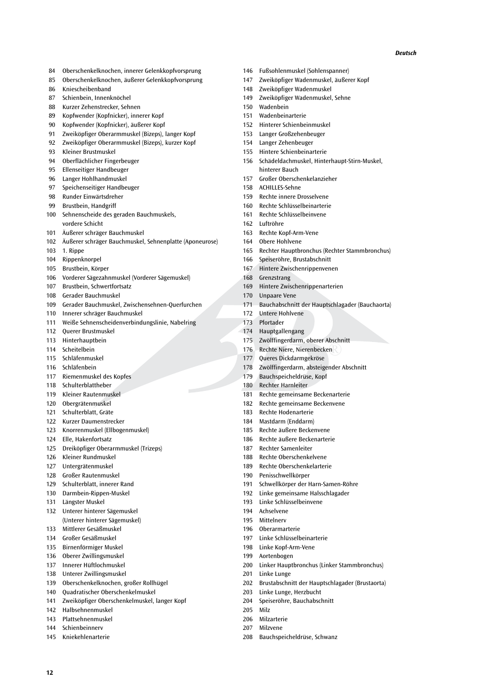 3B Scientific Life size Male Muscular Figure, 37-part User Manual | Page 12 / 60