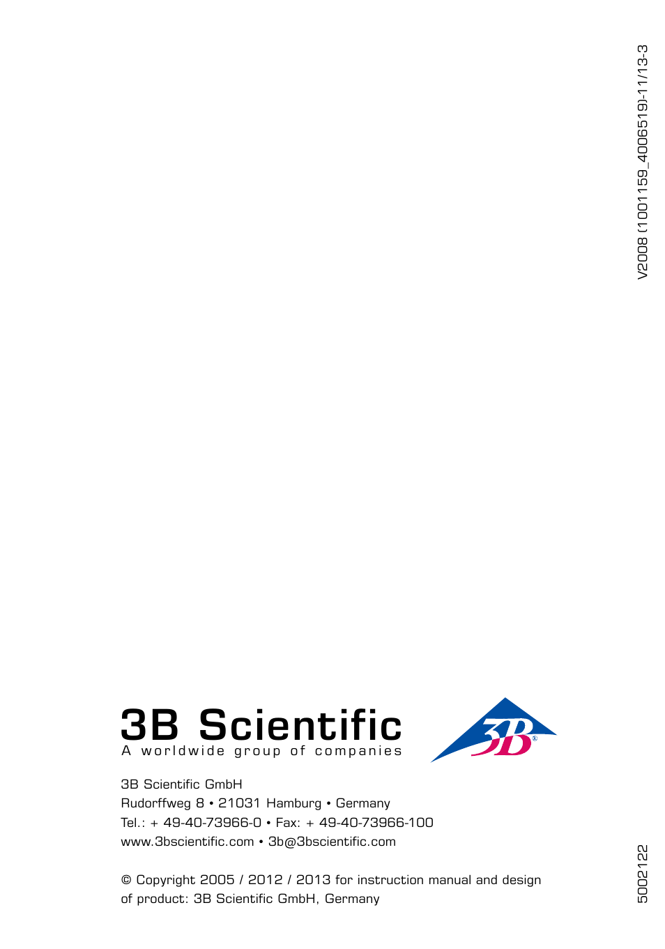 3b scientific | 3B Scientific Torso Chart User Manual | Page 16 / 16