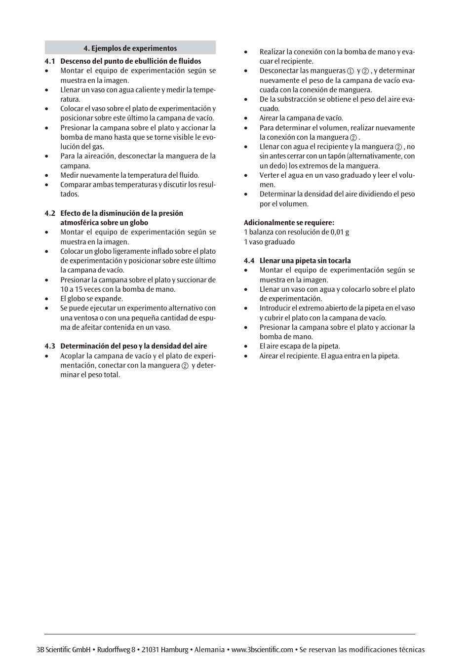 3B Scientific Vacuum Student Kit User Manual | Page 10 / 12