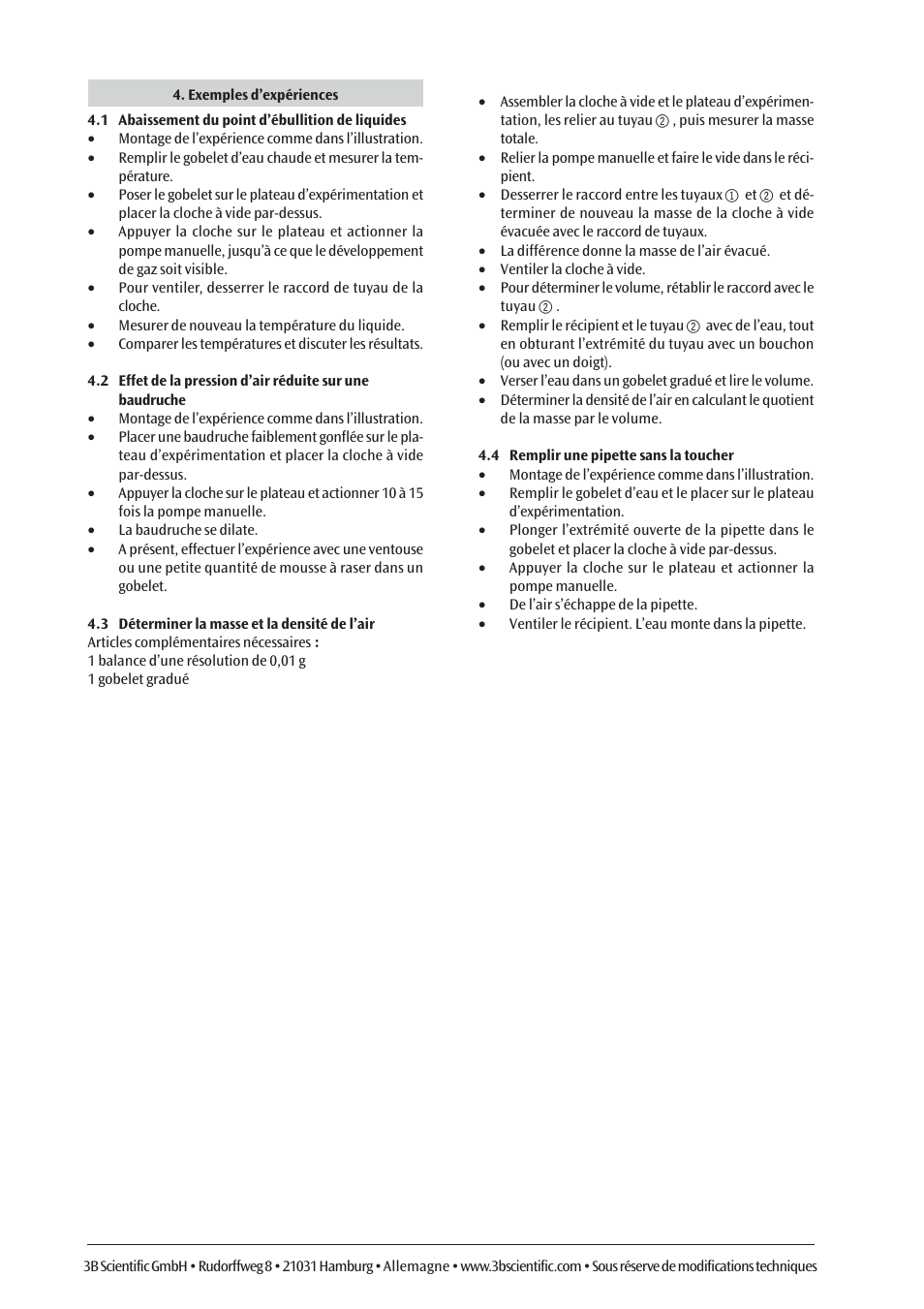 3B Scientific Vacuum Student Kit User Manual | Page 6 / 12
