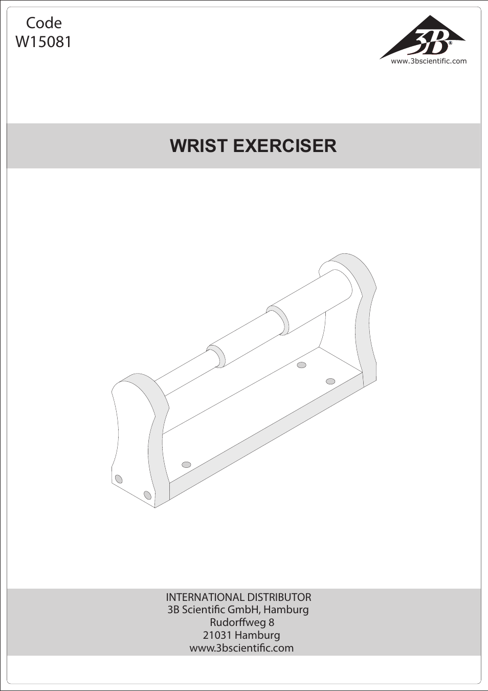 3B Scientific Wrist Exerciser User Manual | 2 pages