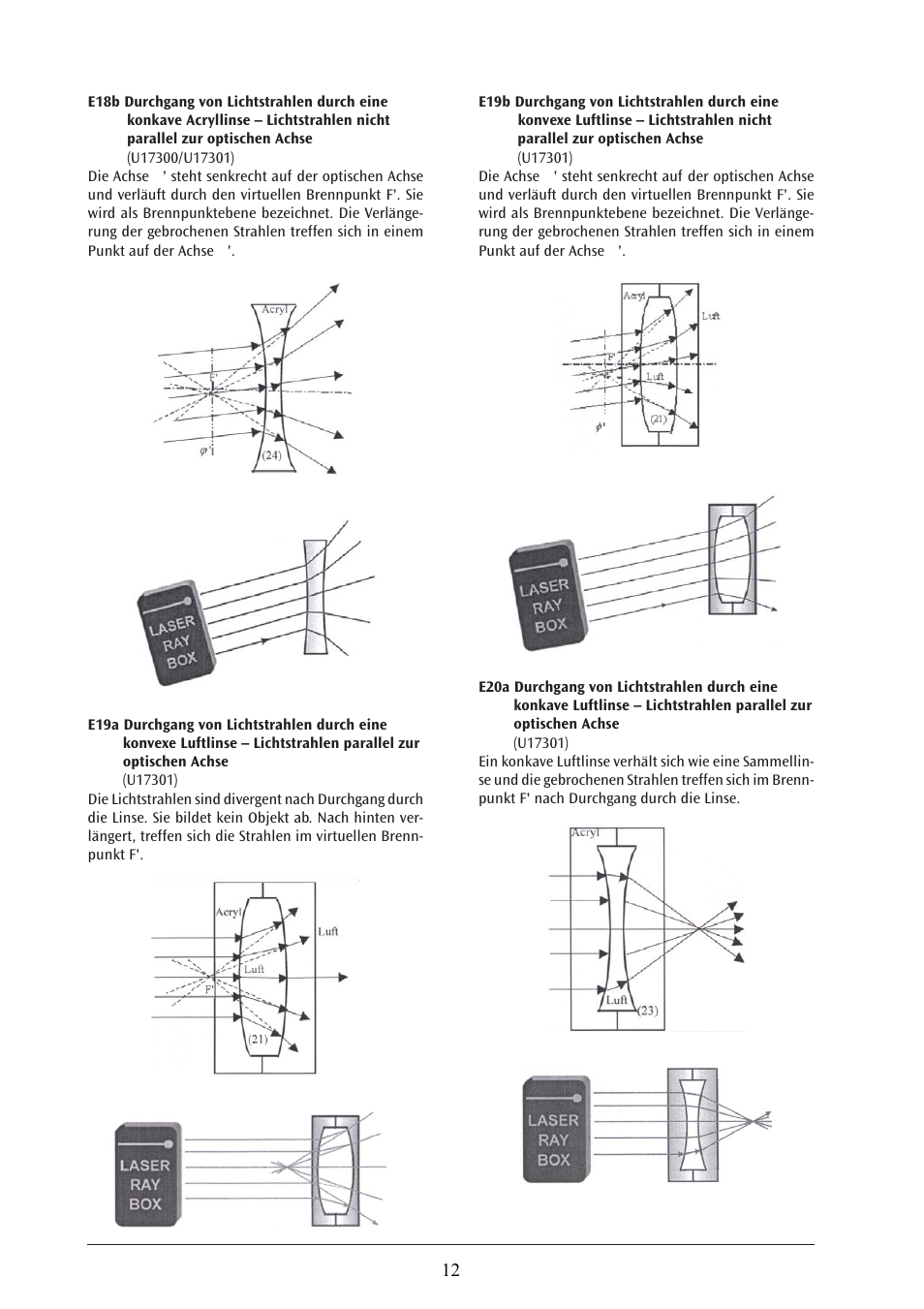 3B Scientific Laser Optics Supplemental Set User Manual | Page 12 / 93