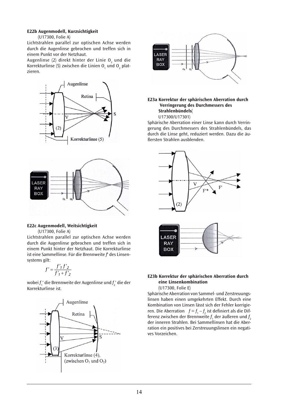 3B Scientific Laser Optics Supplemental Set User Manual | Page 14 / 93
