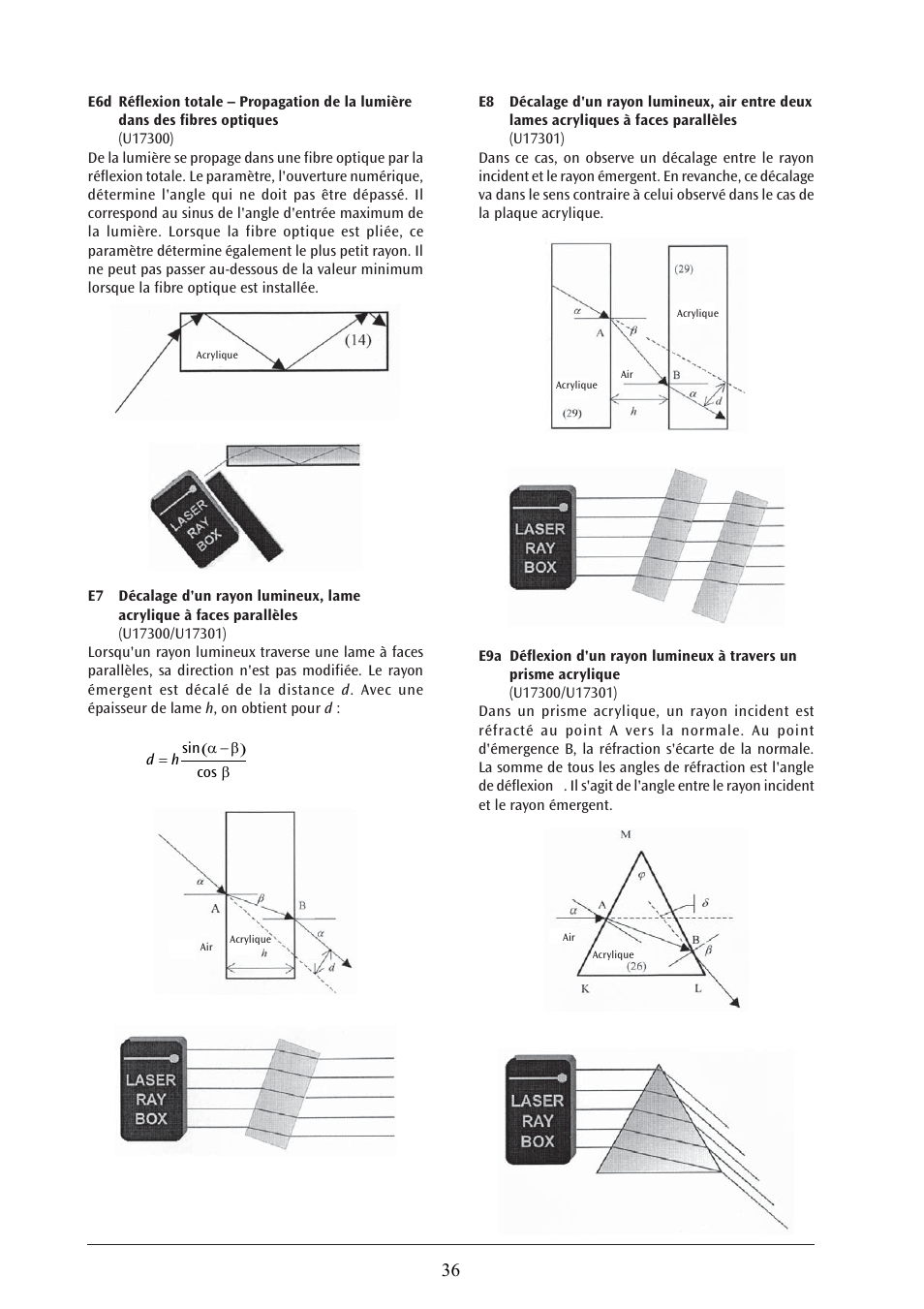 3B Scientific Laser Optics Supplemental Set User Manual | Page 36 / 93