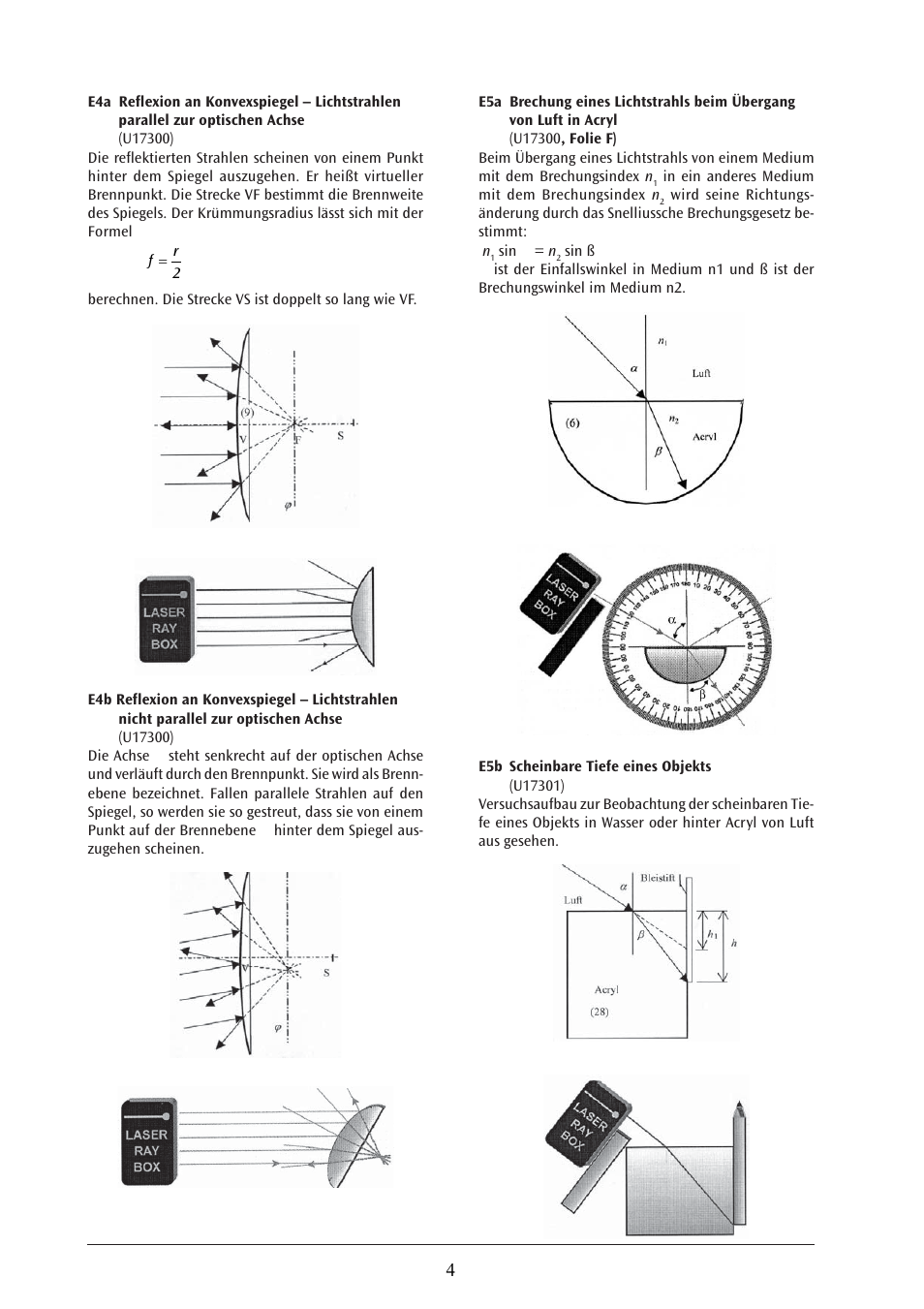 3B Scientific Laser Optics Supplemental Set User Manual | Page 4 / 93