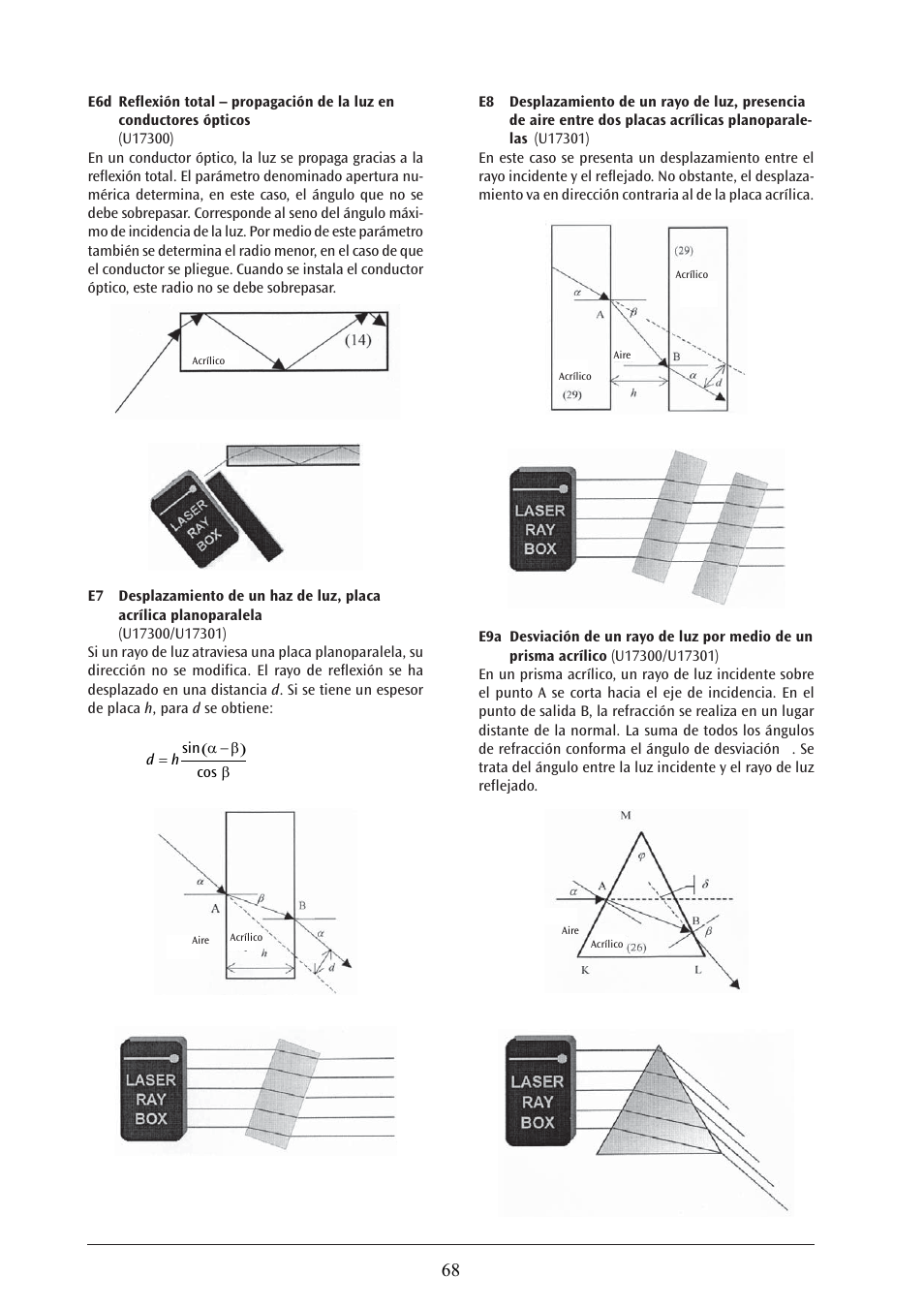 3B Scientific Laser Optics Supplemental Set User Manual | Page 68 / 93