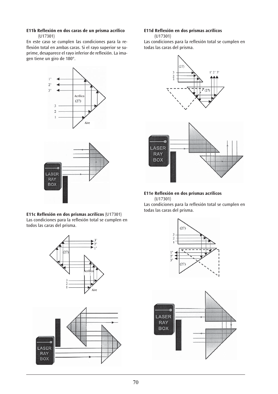 3B Scientific Laser Optics Supplemental Set User Manual | Page 70 / 93