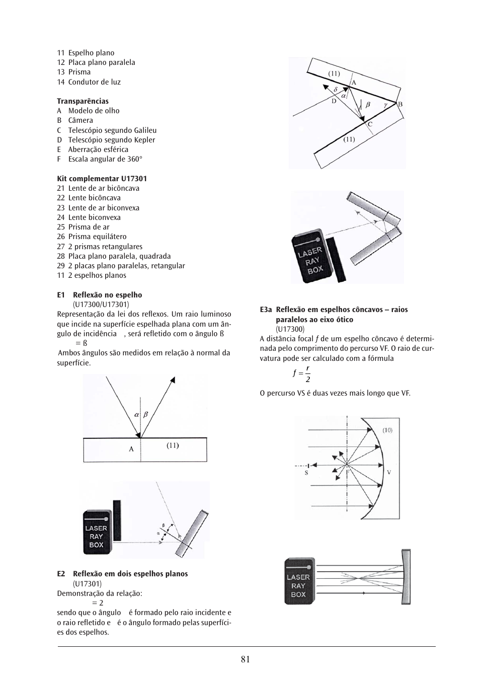 3B Scientific Laser Optics Supplemental Set User Manual | Page 81 / 93