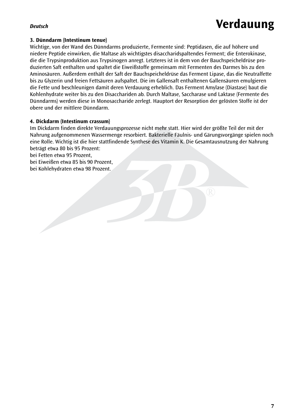 Verdauung | 3B Scientific The Digestive System Chart User Manual | Page 7 / 24