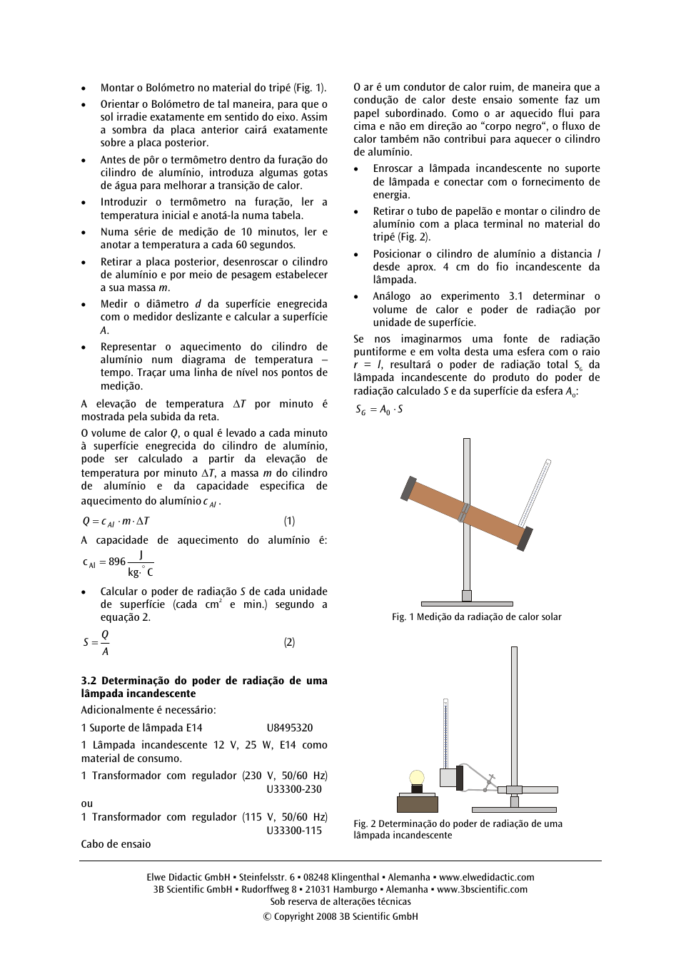 3B Scientific Bolometer User Manual | Page 12 / 12