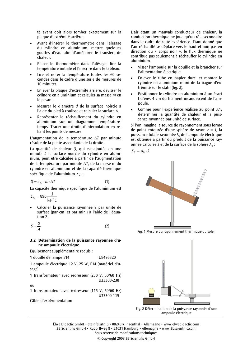 3B Scientific Bolometer User Manual | Page 6 / 12