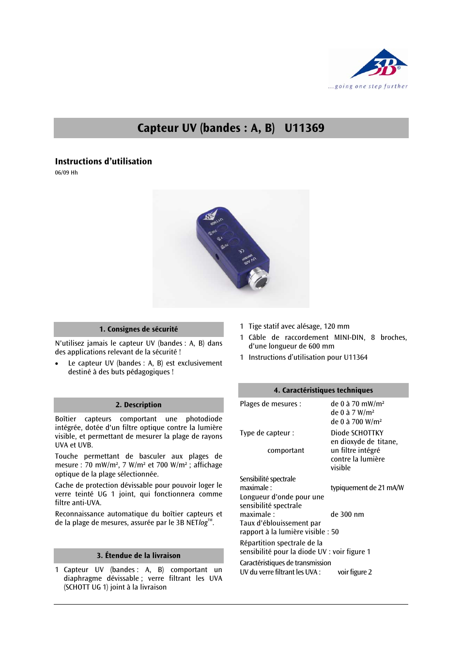 3b scientific, Physics | 3B Scientific UV A__B Sensor User Manual | Page 9 / 24