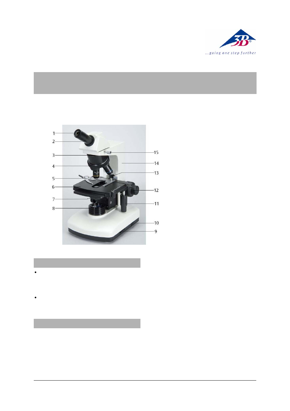 3B Scientific Monocular Microscope Model 500 with Polarization Equipment User Manual | 4 pages