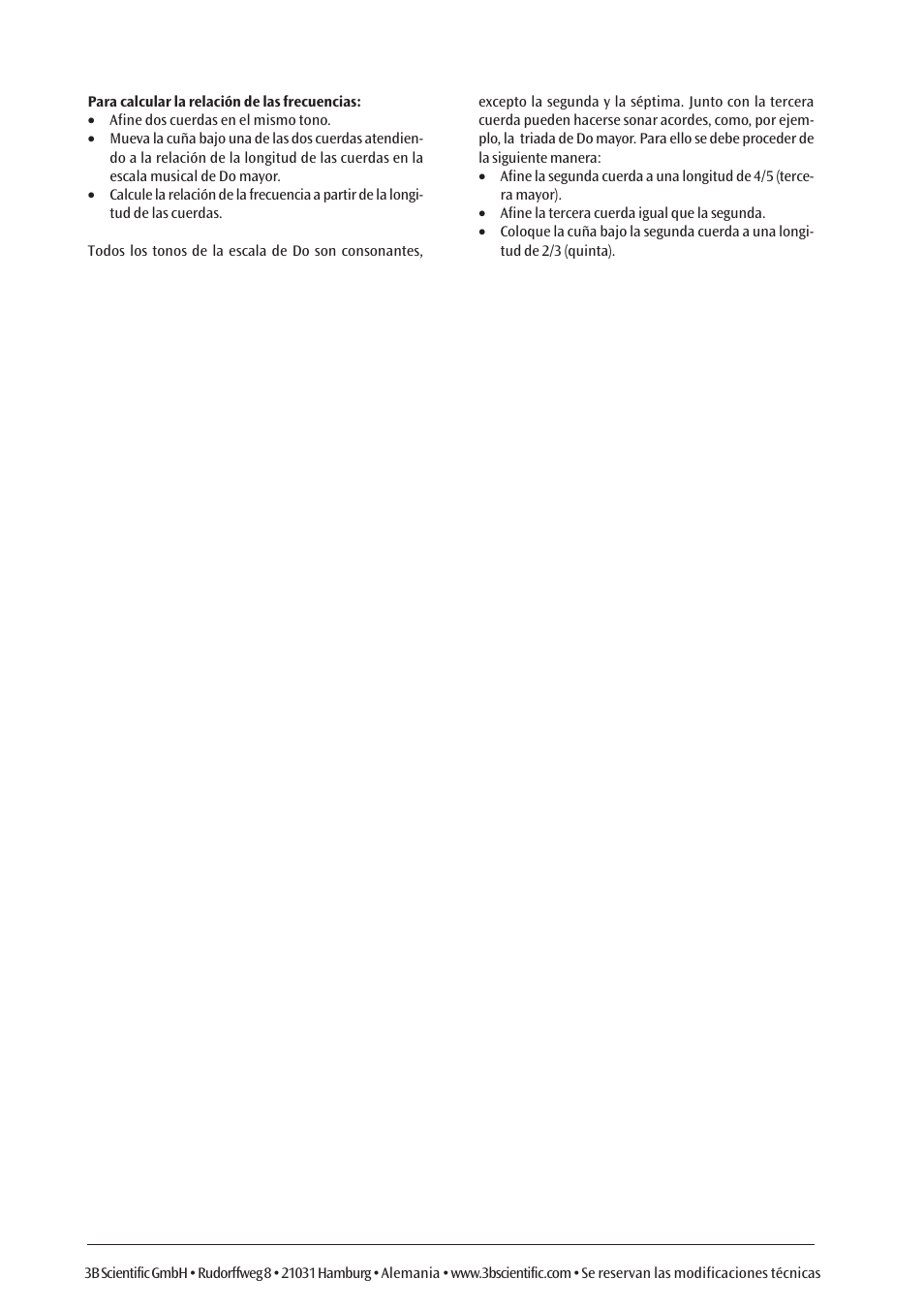 3B Scientific Demonstration Monochord User Manual | Page 10 / 12
