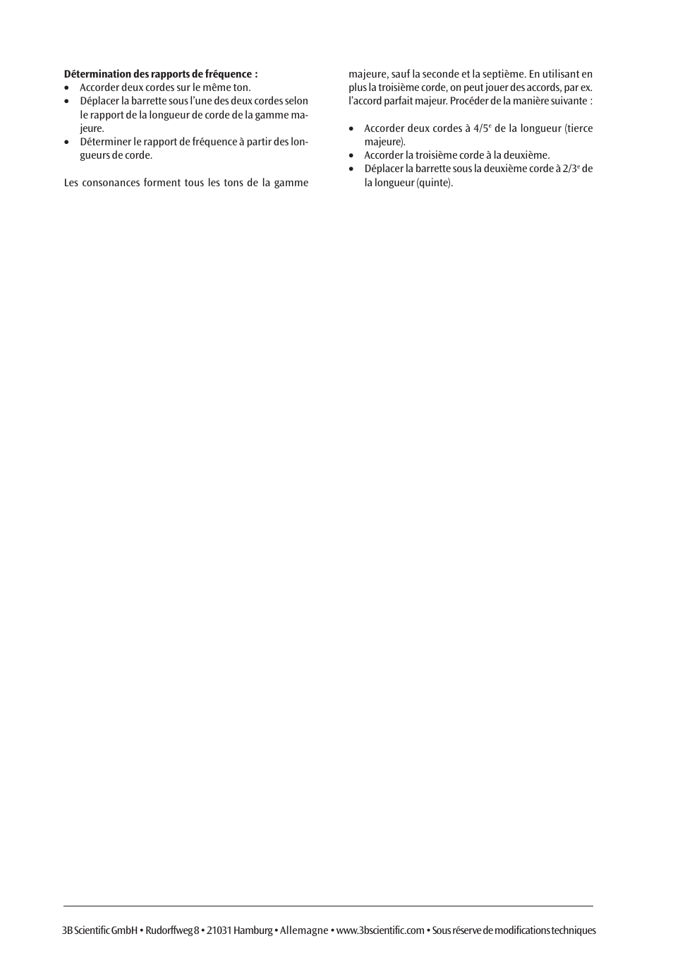 3B Scientific Demonstration Monochord User Manual | Page 6 / 12
