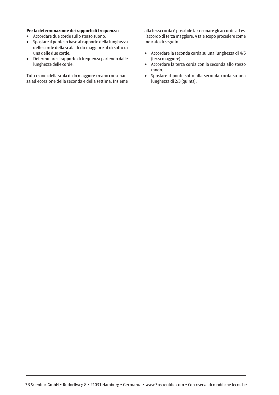 3B Scientific Demonstration Monochord User Manual | Page 8 / 12