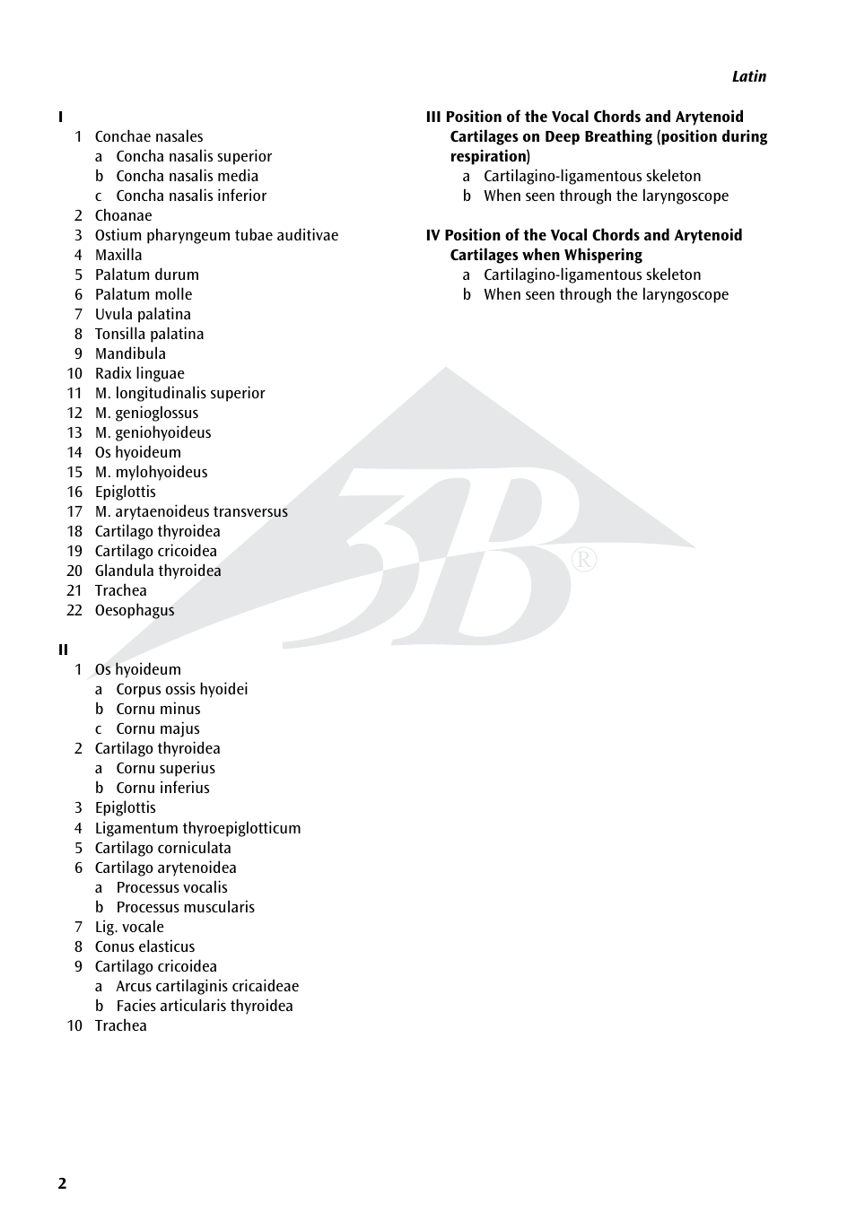 3B Scientific Speech Organs Chart User Manual | Page 2 / 16