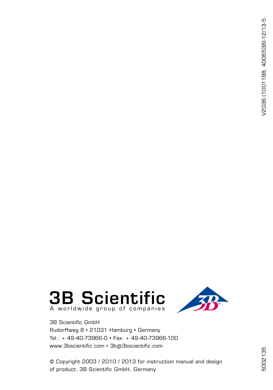 3b scientific | 3B Scientific Respiratory Organs Chart User Manual | Page 20 / 20