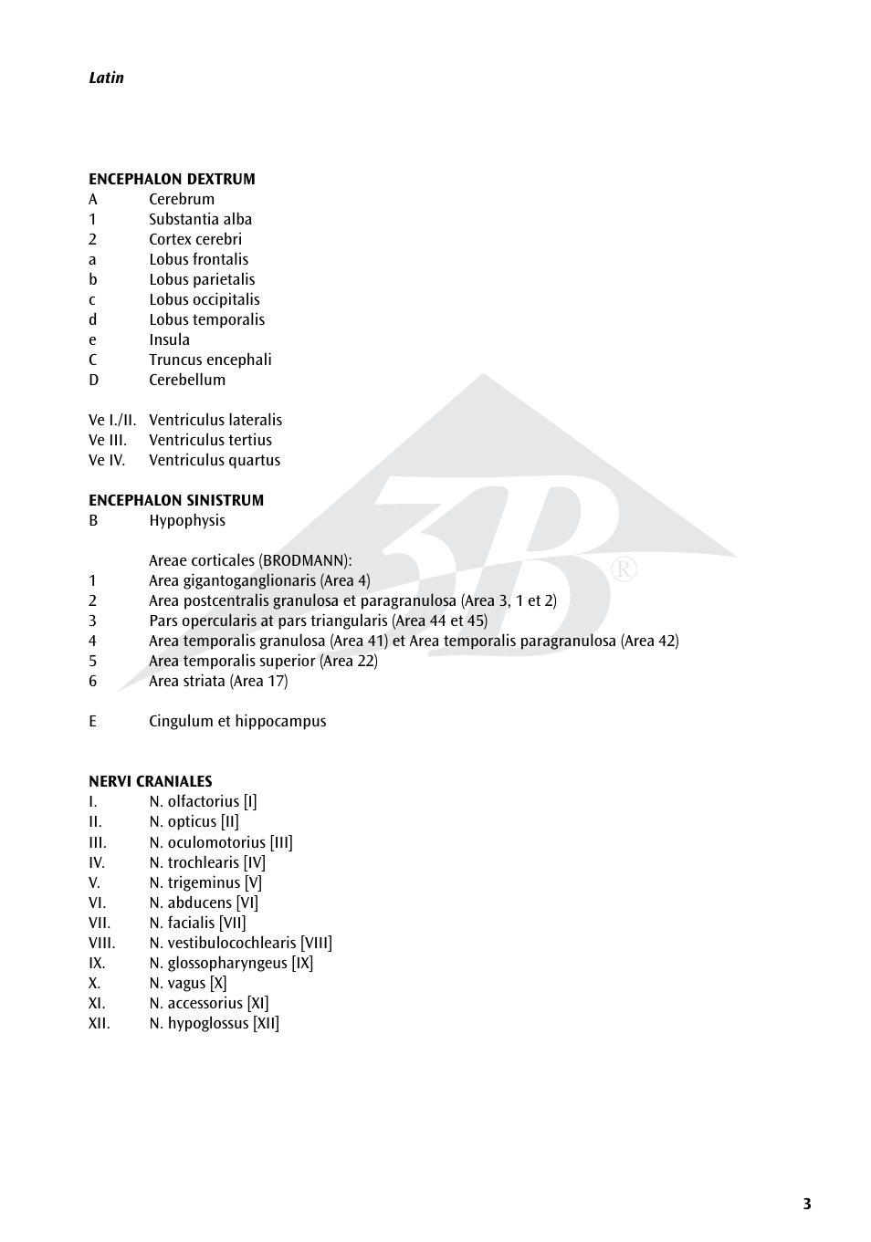 3B Scientific Neuro-Anatomical Brain, 8 part User Manual | Page 3 / 16