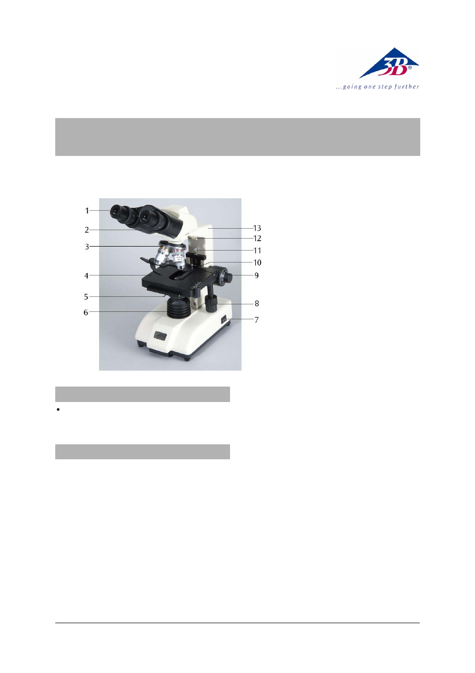 3B Scientific Binocular Course Microscope Model 300 (115 V, 50__60 Hz) User Manual | 2 pages