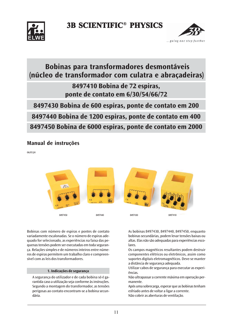 3b scientific | 3B Scientific Coil D with 6000 Taps User Manual | Page 11 / 12