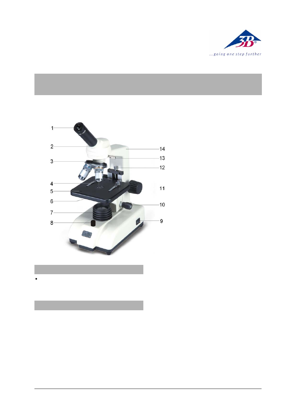 3B Scientific Monocular Course Microscope Model 200 LED (230 V, 50__60 Hz) User Manual | 2 pages