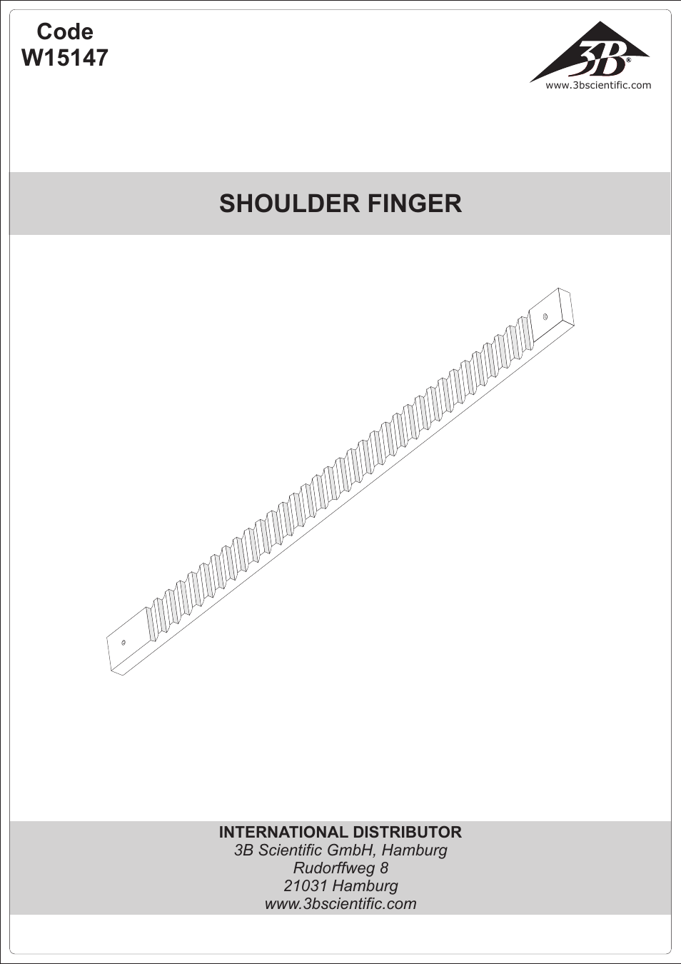 3B Scientific Shoulder Finger Ladder User Manual | 2 pages