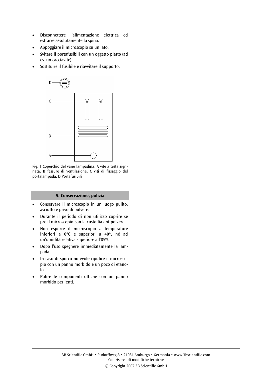 3B Scientific Monocular Microscope Model 400 User Manual | Page 12 / 18